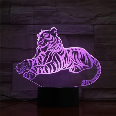 مستشعر اللمس Tiger Lampara Creative Led Night Light