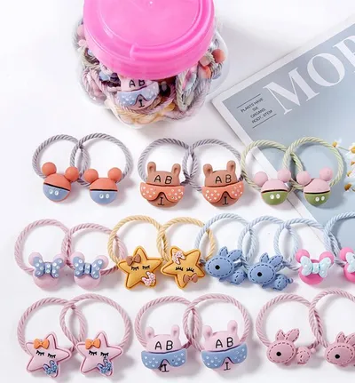 Rubber band hair tie hair baby headband