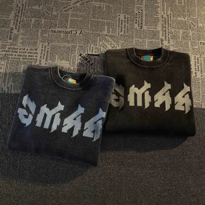 American Retro Hiphop Fried Street Fashion Sweater Men's Lazy Style