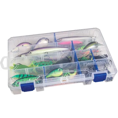 Outdoors Tuff Tainer Fishing Tackle Box With Zerust Anti Rust Dividers Clear Lure Organizer 11 Inch