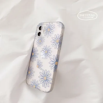Small Flowers Transparent Frosted Phone Case