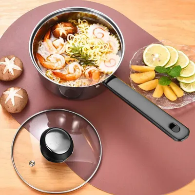 12 Piece Stainless Steel Cookware Saucepan Set Pan Pot Kitchen Cooking Glass Lid