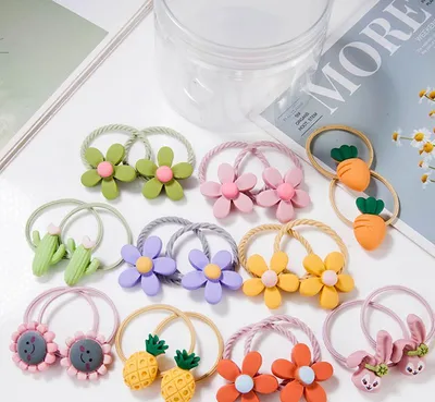 Rubber band hair tie hair baby headband