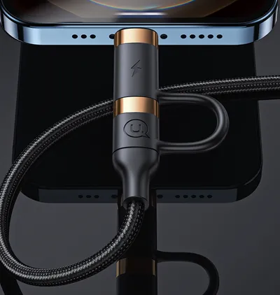 Four-in-one PD Fast Charge Data Cable Two-to-two Charging Mobile Phone Universal
