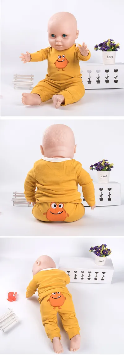 Baby Cotton Long-sleeved T-shirt Trousers 2 Sets