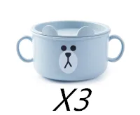 Thickened cartoon bowl with lid