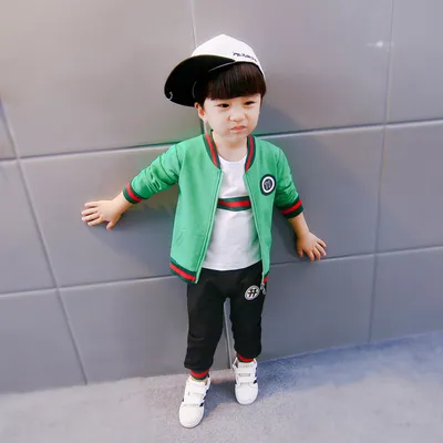 Three-piece baby and children long sleeve