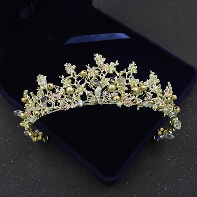 Bridal Golden Headband Hair Accessory Crown