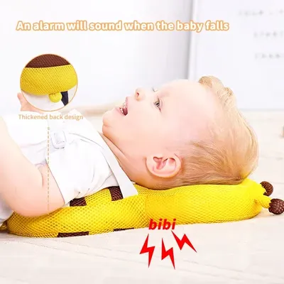 Head Back Protector Baby Protect Pillow Learn Walk Pad Prevention Fall Cartoon Bee Kids Pillows