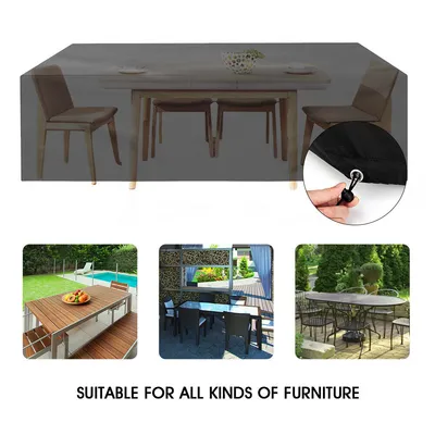 Waterproof Patio Furniture Cover Outdoor Garden Rattan Table Chair Cube Cover UK--30.5X28X5