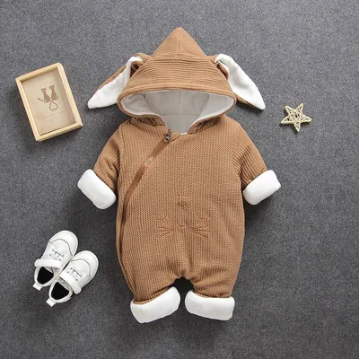 Autumn Winter Coat Jumpsuit Baby Clothing Newborn Snowsuit Boy Warm Romper Down Cotton Jackets Girl Snow clothes Bodysuit