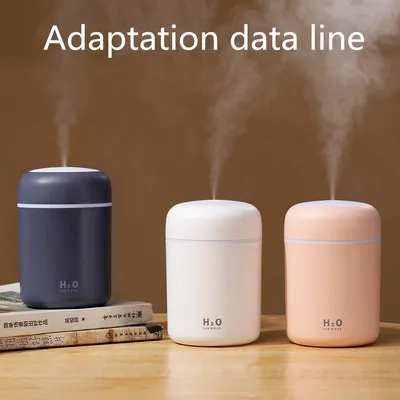 Home Car Charging Colorful Air Humidifier Usb Water Replenishment