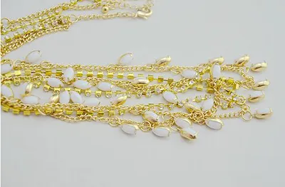 Horse Eye White Diamond Chain Headdress Tassel Hair Accessories Hairpin