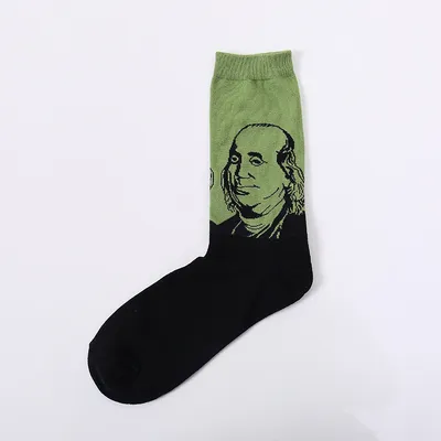 Fashion creative character avatar in tube socks