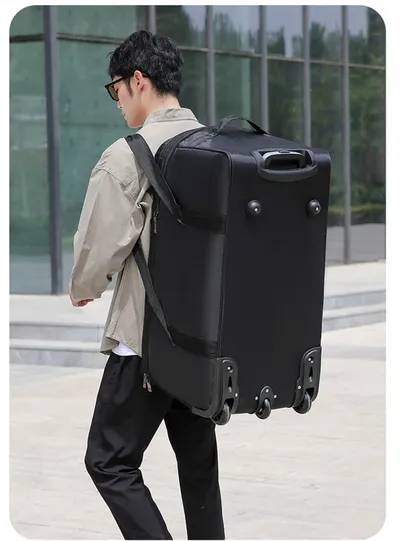 Women Travel Suitcase Trolley Bags Wheeled Bag Oxford Waterproof Rolling Luggage Travel Handbag