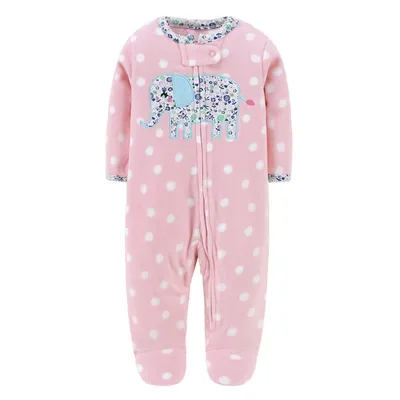 Baby wrap jumpsuit with zipper