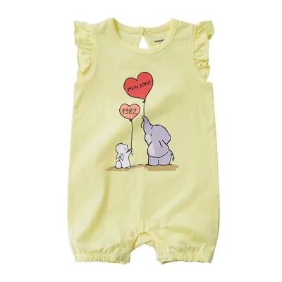 Baby Jumpsuit Girl's Short Sleeve Newborn Jumpsuit