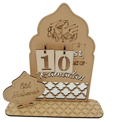 Home Wooden DIY Countdown Calendar Decorative Ornaments