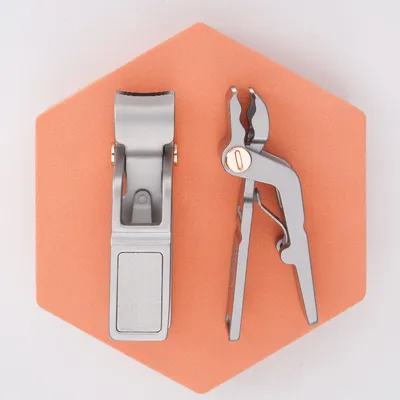 Stainless Steel Powder Die-cast Nail Clippers Large Opening Anti-splash