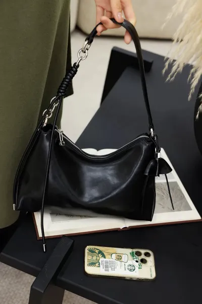 Cross-border Korean-style Niche Design Tote Bag, Top Layer Genuine Leather, Large Capacity, New Fashion Women's Shoulder Bag