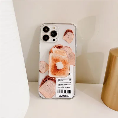 Creative Bread Holder Silicone Phone Case