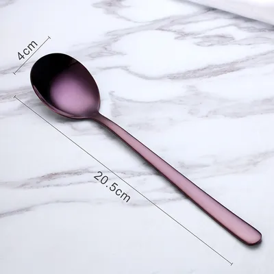 Korean style spoon stainless steel household long handle spoon