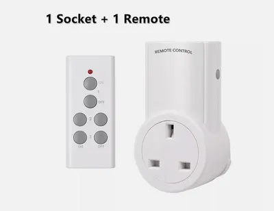 Wireless Remote Control UK Plug Power Socket Switch, Household Outlet Set