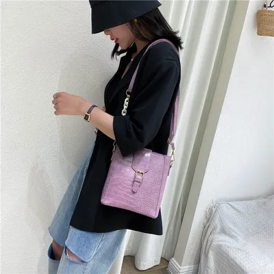 All-match bucket bag net red chain messenger bag