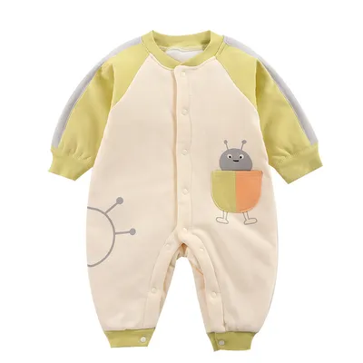 Baby plus cotton warm romper jumpsuit