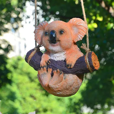 To Swing Kaola Panda Koalas Animal Hanger Resin Crafts Pendant Kindergarten Shop Soft Decoration