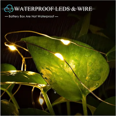1-30x Fairy Lights Waterproof String Lights DIY Wedding Xmas Party Jars Crafts--Cold White 5M50 Lamp