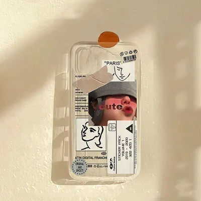 Fashion Simple Transparent Phone Case Cover