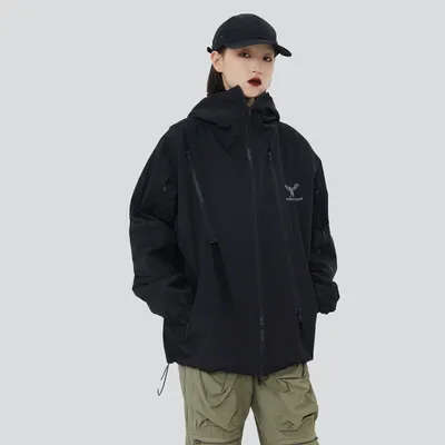 Outdoor Functional Windproof Multi-zip Street Jacket