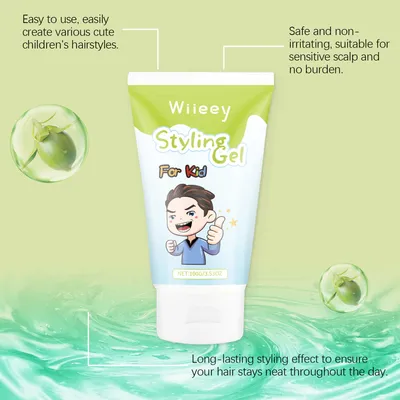 Wiieey Children's Hair Gel Jelly Paste Hair Freeze Gel Children's Hair Styling Gel For Tidying Up Stray Hair And Creating Hairstyles
