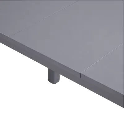 59 Extendable Dining Table, Modern House Dining Room Table For 4-8, Wooden Kitchen Table , Dining Room, Working Office, Home Living Room Furniture For Small Space, Dark Gray