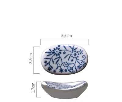 Crescent Ceramic  Pillow Spoon Fork Stand Dining Table Accessories Supplies