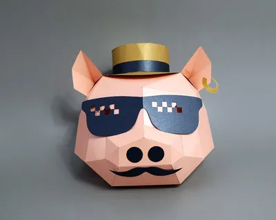 Animal paper model full face mask