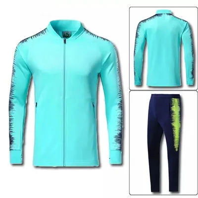 Stand collar long sleeve casual running sports suit