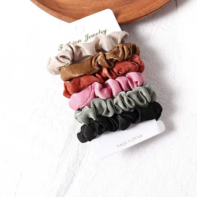 Simple fabric hair rings