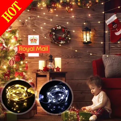 مجموعة من 6 مصابيح LED صغيرة تعمل بالبطارية، 20 مصباح LED، سلك نحاسي، سلسلة إضاءة خرافية، طول 2 متر