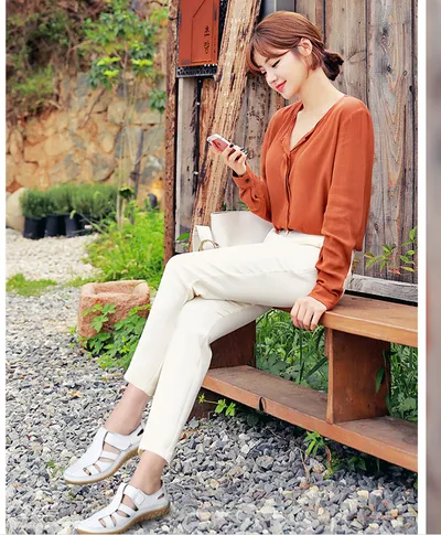Handmade Vintage Leather Sandals Comfortable Soft Sole Mom Shoes