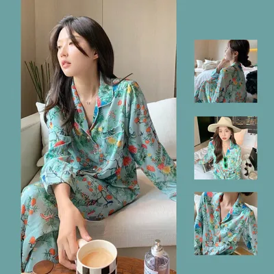 Women's Silk Home Clothing Set