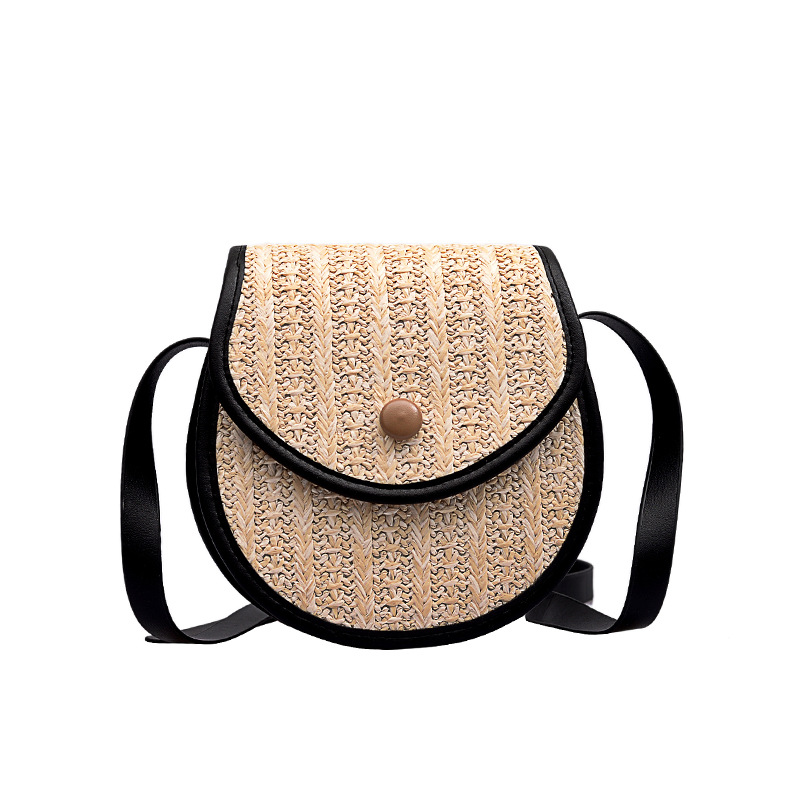 New Korean style straw woven mobile phone bag