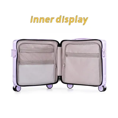 New Fashionable 16 Inch Luggage Case With TSA Customs Lock, 360 Universal Wheel Pull Rod Box, Luggage Universal Wheel Password Box
