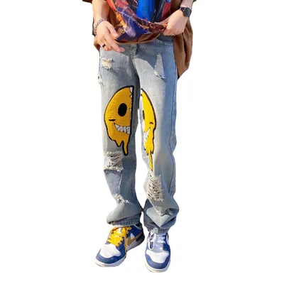Men's And Women's Fashion Loose Straight Wide Leg Pants