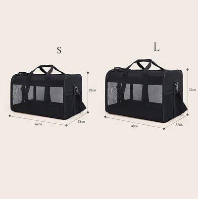 Dog Cat Carriers Bags Car Portable Transport Pet Bag Cage Portable Pet Foldable Outgoing Travel