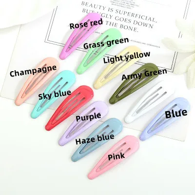 Drops of oil colored bangs hair clips