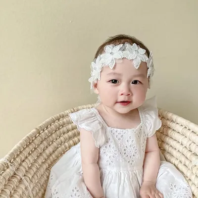Baby Girls Cute Bow-knot Headband Soft Lace Floral Hairbands Newborn Infant Toddlers Kids Hair Accessories