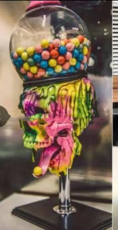 New Resin Craft Bubble Skeleton Machine Ornament