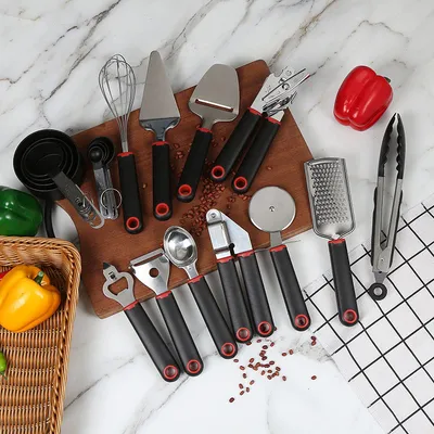 Kitchen Tool Set Can Opener Garlic Press Egg Beater Cheese Shaver Ice